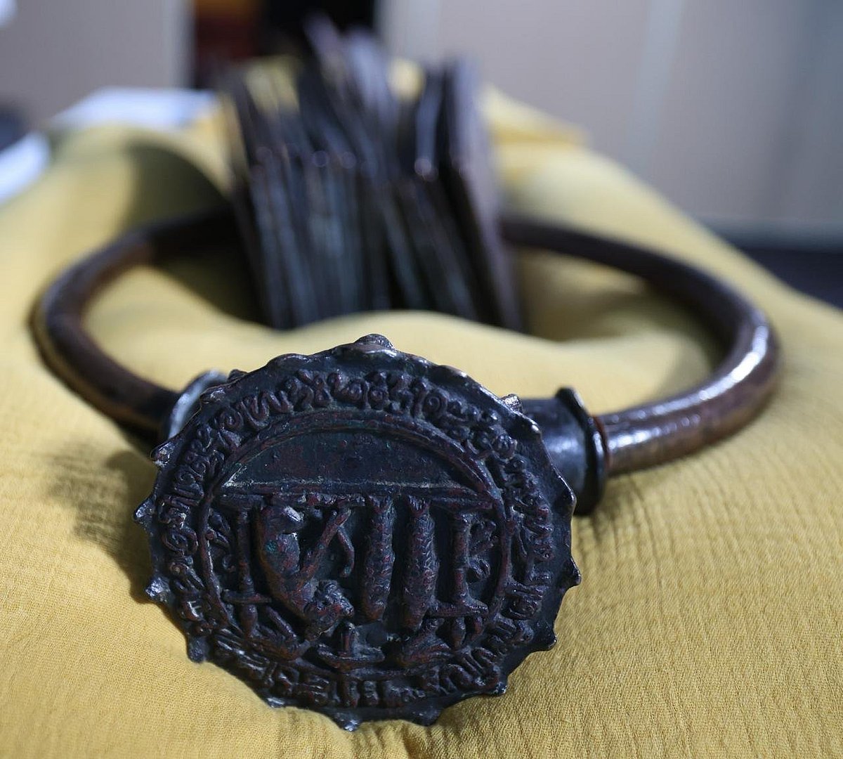 The copper plates date back to the 11th century Chola dynasty