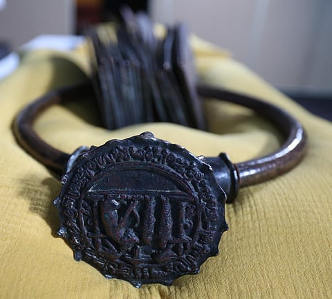 The copper plates date back to the 11th century Chola dynasty