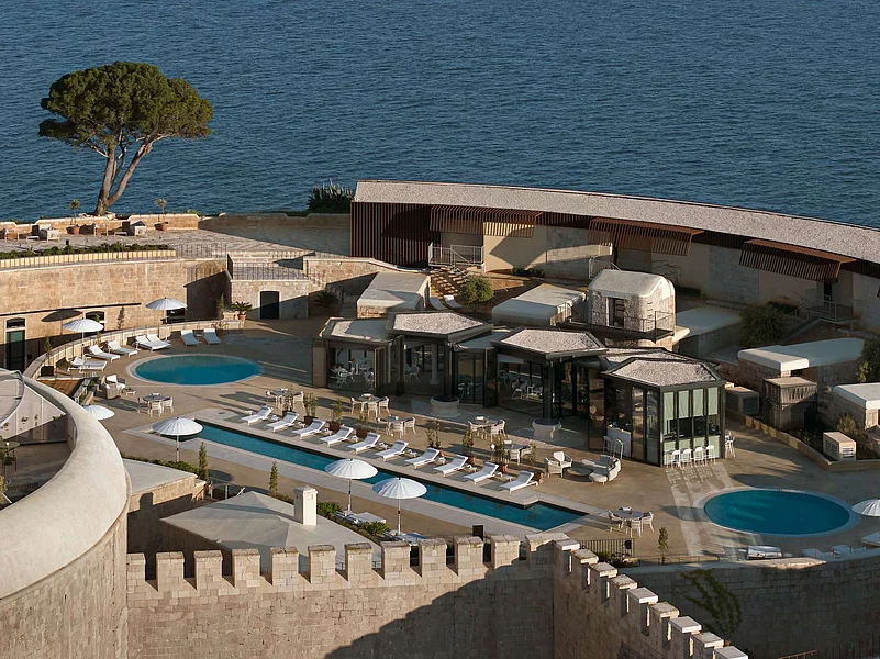 Mamula Island blends heritage architecture with modern island luxury in the Bay of Kotor