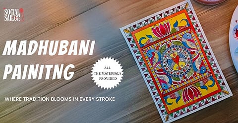 Spend some time learning Madhubani Painting while getting to know each other