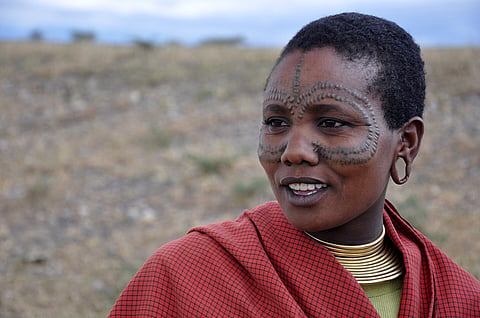 A woman from the Datoga community, Tanzania