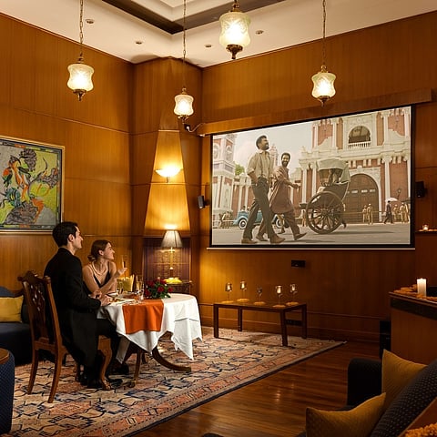 Enjoy a four-course dinner served in a private movie theatre at Periwinkle