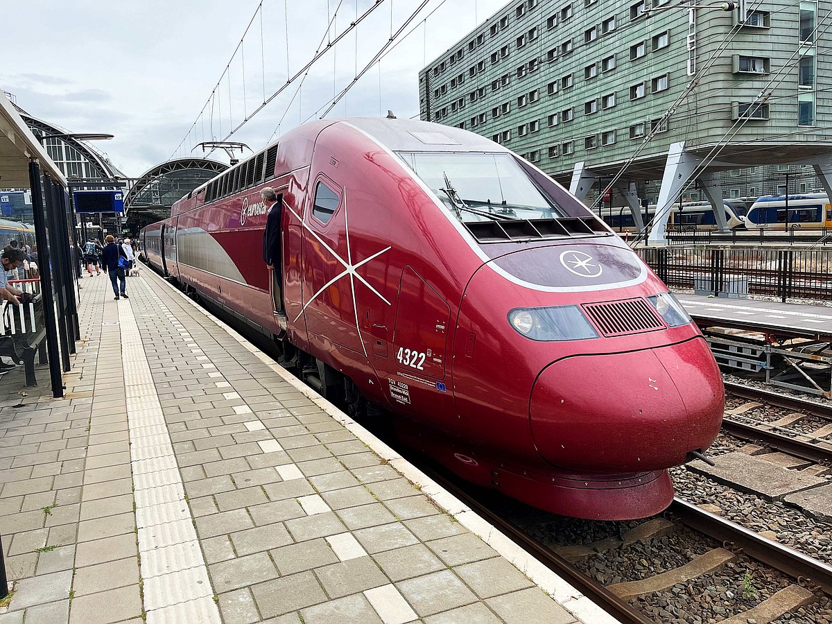 Deutsche Bahn trains at Amsterdam Central Station