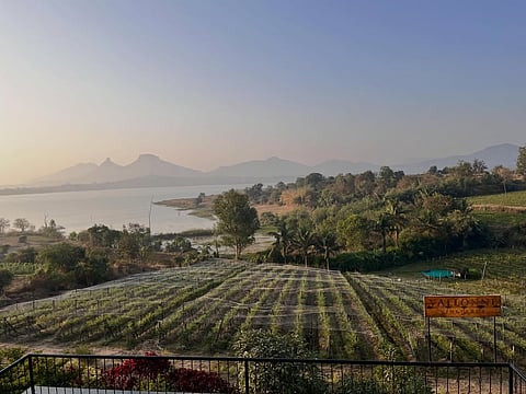 Set in Kavnai village near Igatpuri, Vallonne Vineyards feels quieter than most wine stays