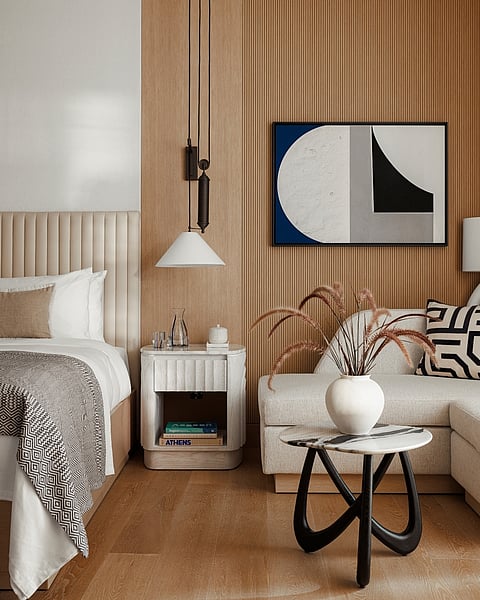 Designed under Creative Director Olivier Rousteing, the activation brings the house’s signature motifs and monochrome detailing across spaces