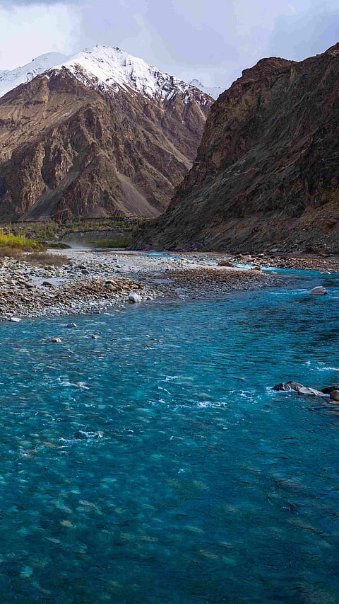 Shyok River at Turtuk village