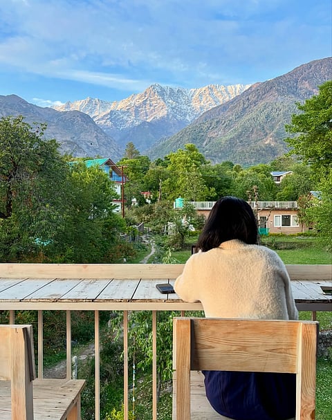 AltSpace Dharamshala is set against the Dhauladhar mountains