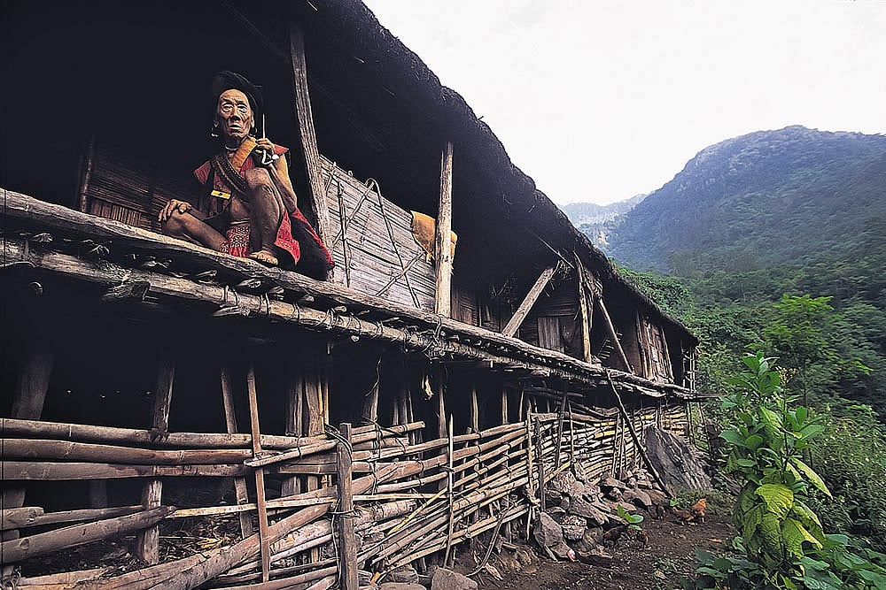 Walong/ Arunachal Pradesh:
A member of the Mishmi community at Sarthi village in Walong, a region shaped by mountain settlements, borderland histories and tribal traditions