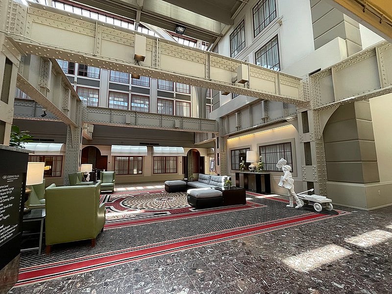 Crowne Plaza Indianapolis turns a historic station into a working hotel where you can quite literally sleep in a train car