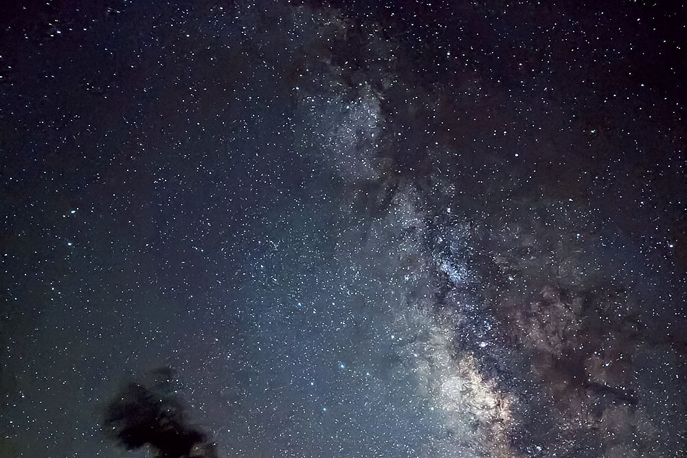 The night sky above a homestay in Hanle, Ladakh