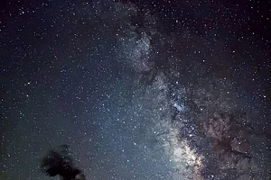 The night sky above a homestay in Hanle, Ladakh