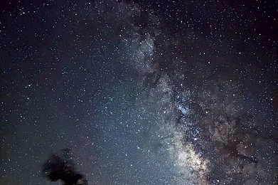 The night sky above a homestay in Hanle, Ladakh