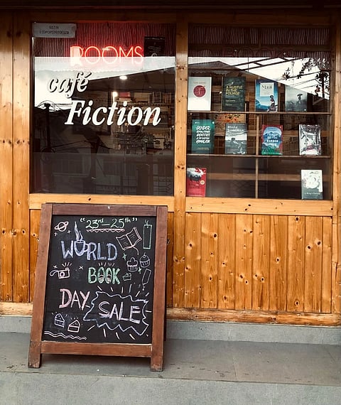 Cafe Fiction is a quiet, tucked-away space where you can sit with a coffee and a novel