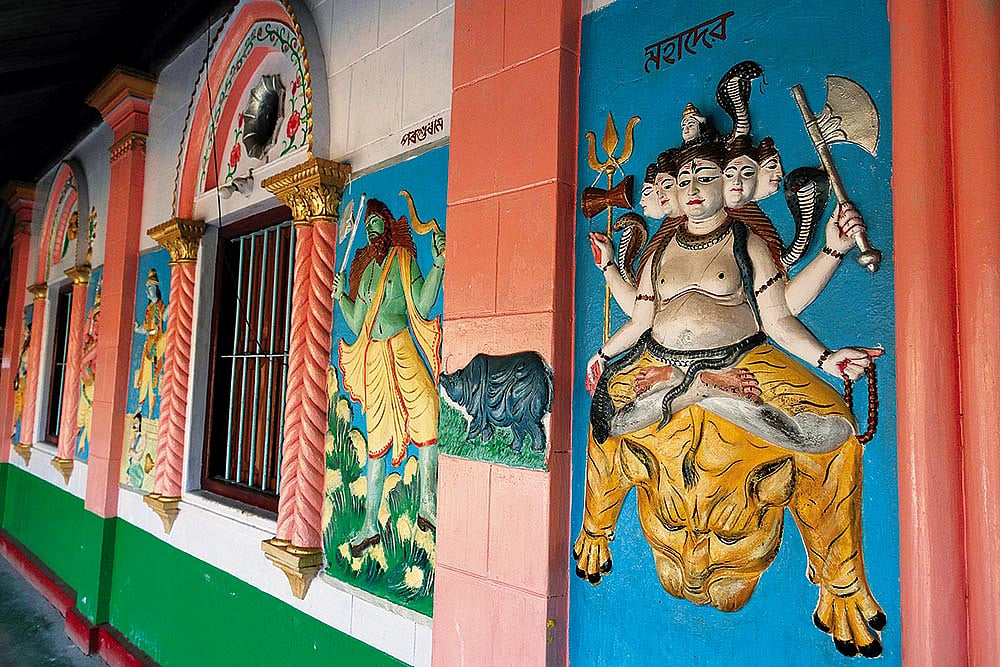 A Hindu temple in Majuli