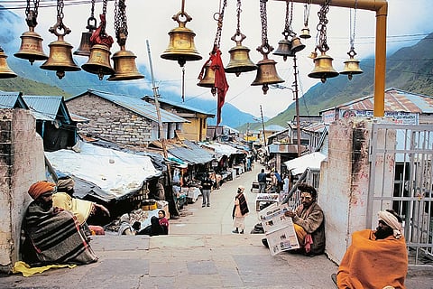 Even with helicopter services, a few still choose to trek to Kedarnath