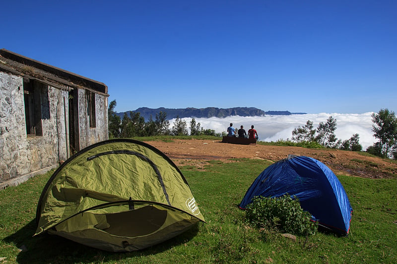 Camping at Kolukkumalai tea estate