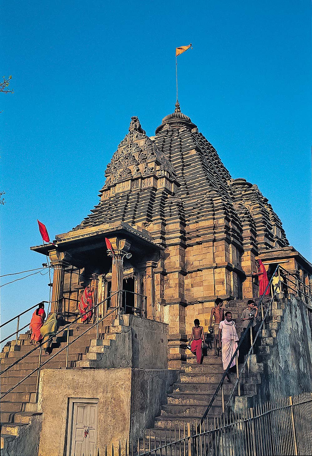 Chhatarpur/ Madhya Pradesh: The Khajuraho Temple, with its carved stone façade and sculptural panels, stands among the best-known examples of Chandela-era architecture
