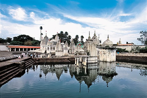 Amarkantak/Madhya Pradesh: The Narmada Temple in Amarkantak, where the Narmada originates and remains central to pilgrimage, ritual and river worship