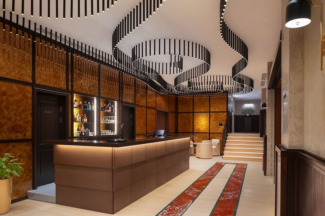 Designed by Italian architect Fabio Frisco, the hotel mixes sleek European luxury with Mongolian heritage 