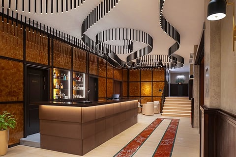 Designed by Italian architect Fabio Frisco, the hotel mixes sleek European luxury with Mongolian heritage