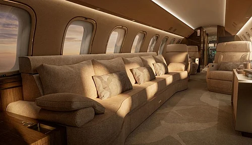 Fashion Takes Flight As Elie Saab Designs A Bespoke Cabin For Bombardiers Global 8000