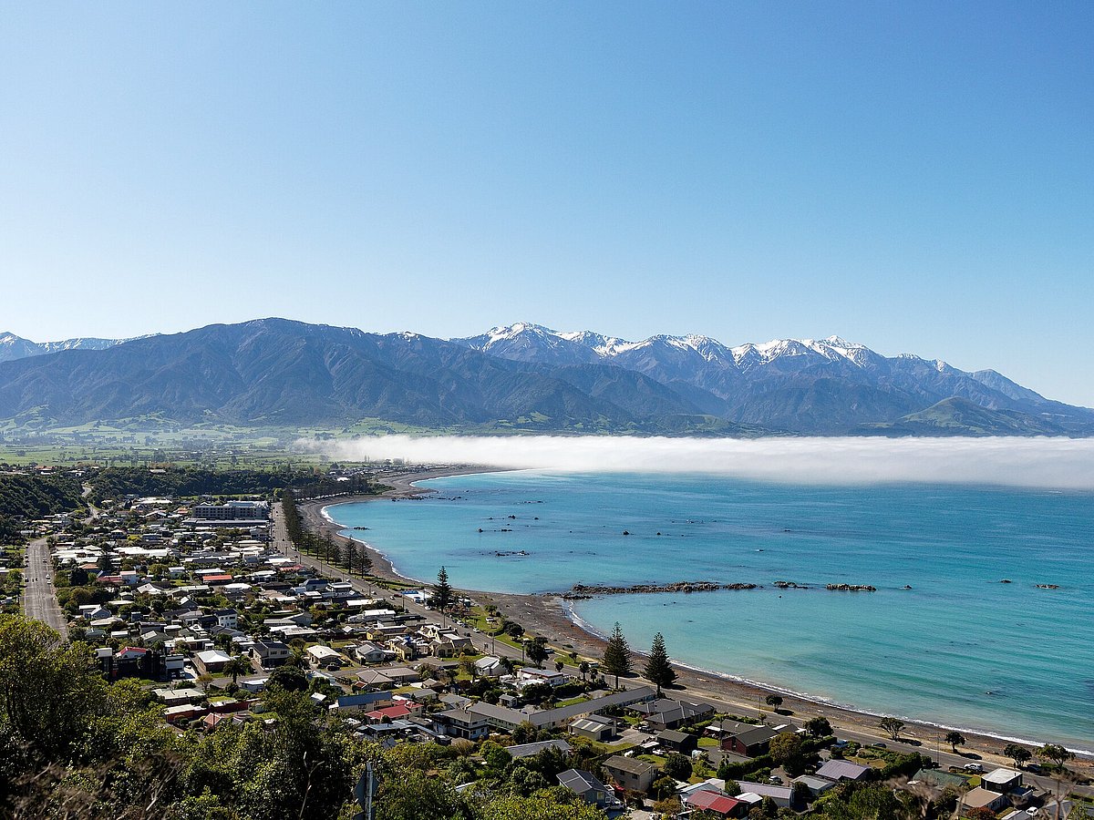 Clilly4/Wiki Commons : Kaikōura seen from Kaikōura Peninsula