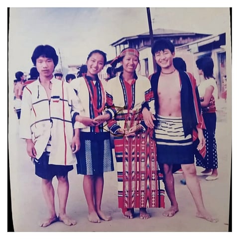 A glimpse of Mizo cultural pride in Lamka, Manipur, in 1980, where traditional attire and dance reflected the same spirit of community celebrated during Chapchar Kut.