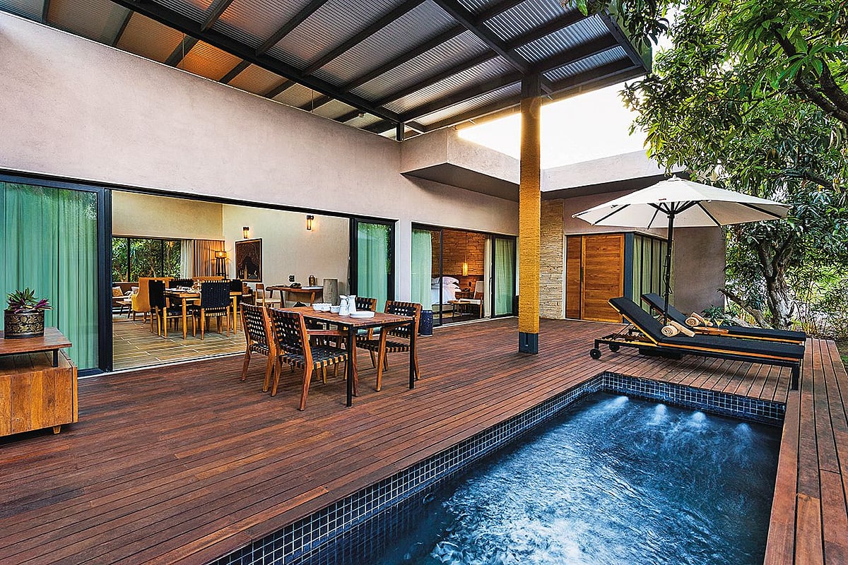 Private villas with open-air living