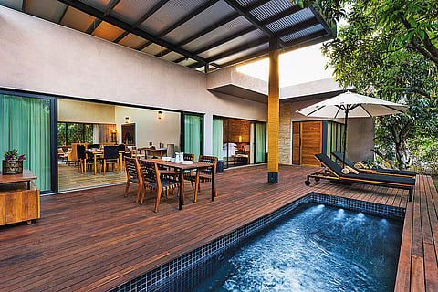 Private villas with open-air living