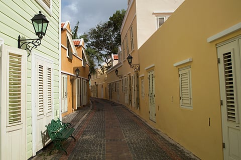 Street view of Kura Hulanda, part of Willemstad Curacao