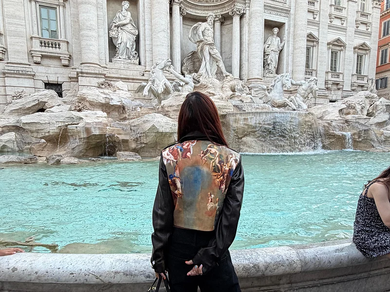 Vandana at Trevi Fountain
