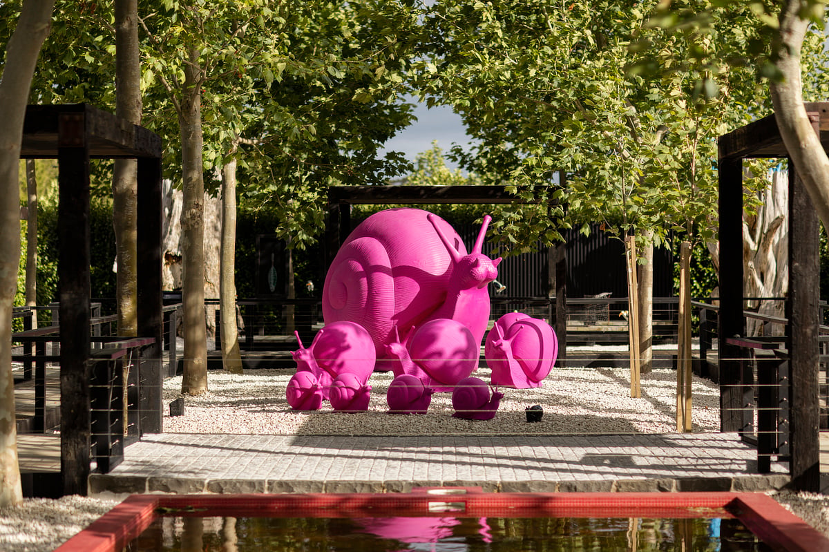The collection includes pieces by Picasso, Chagall, Rodin, Chihuly and Cézanne