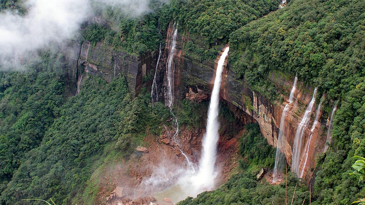 Noh Ka Likai Falls in Meghalaya, where Khasi folklore tells the poignant legend of Ka Likai, giving one of Indias tallest waterfalls a story of love, grief and remembrance. 