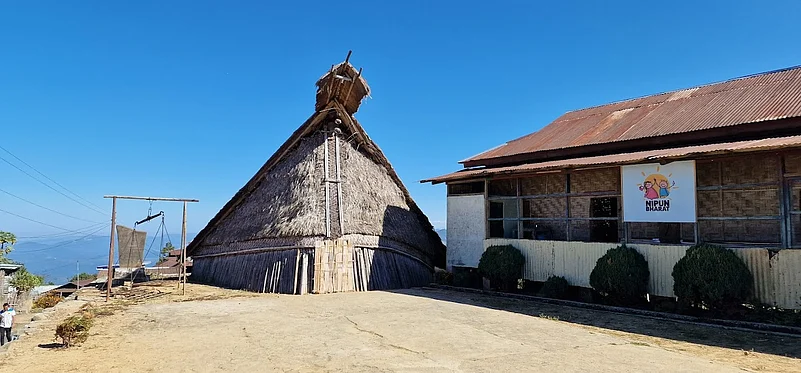 Mopungchuket in Nagaland, where the enduring folklore of Jina and Etiben lives on through towers that symbolise the lovers and the villages rich oral traditions.