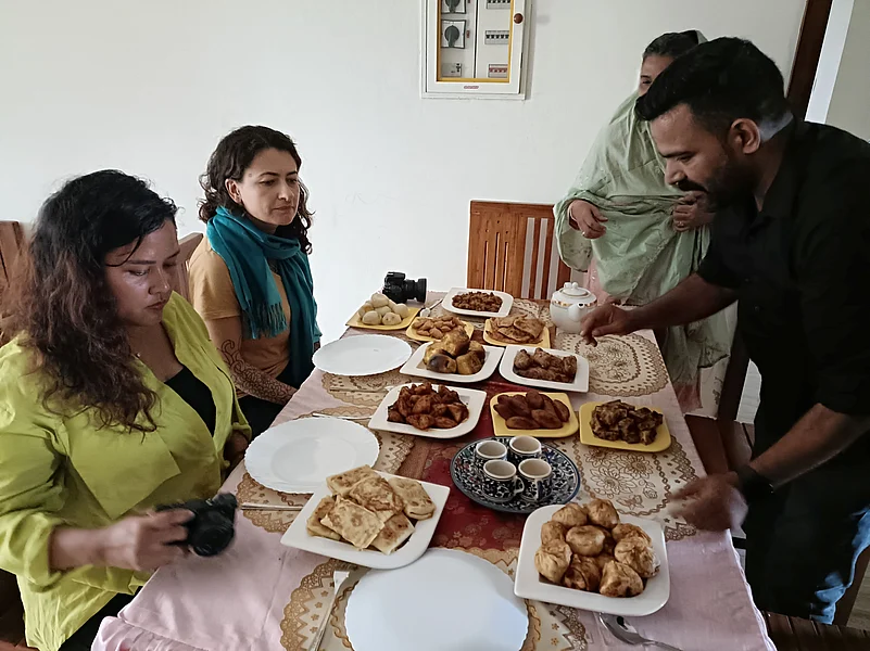 Iftar hosted at the home of a local family