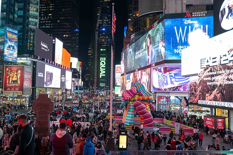 Times Square, one of New York Citys most iconic landmarks
