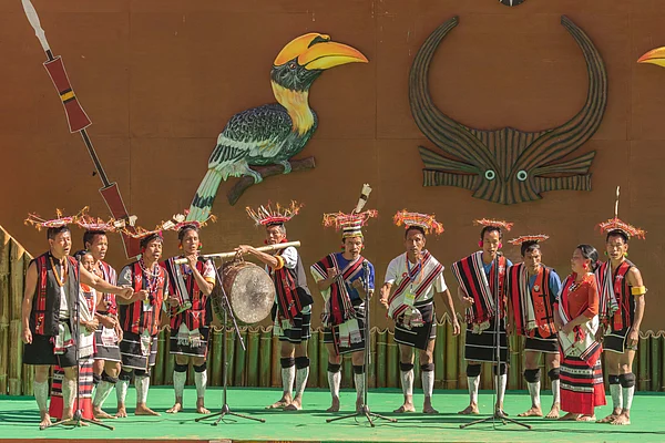 Deposit Photos : Naga participants in traditional attire celebrate their heritage at the Hornbill Festival, Kohima