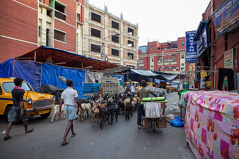 market street in kolkata
