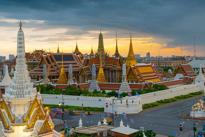 Wat Phra Kaew which houses the Emerald Buddha