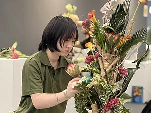 Instagram: @sggardenfest : Florist at the Singapore Garden Festival