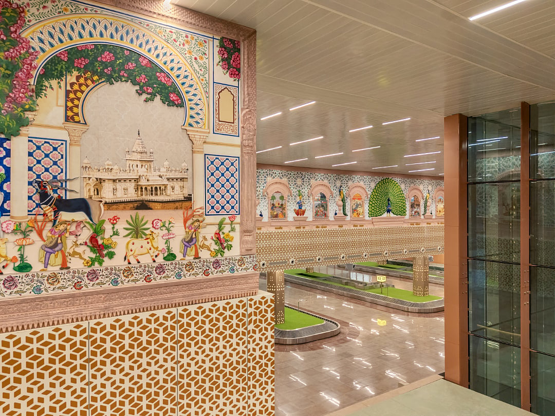 The Rajputana decor of the interior