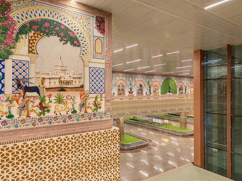 The Rajputana decor of the interior