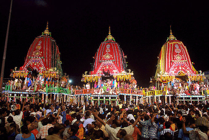 Wikimedia Commons : The Rath Yatra at Puri