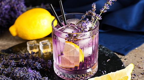 Florals in my drink? Yes, please!