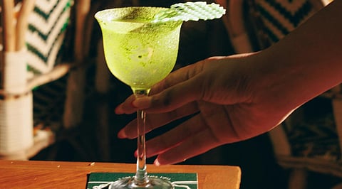 One of the matcha cocktails on the After Hours menu at Blondie