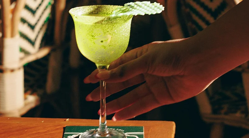One of the matcha cocktails on the After Hours menu at Blondie