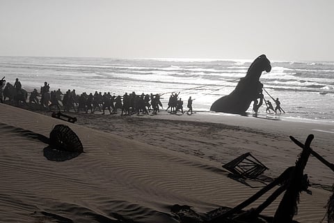 Dramatic coastlines provide a cinematic backdrop for some of the film's most memorable seafaring scenes.
