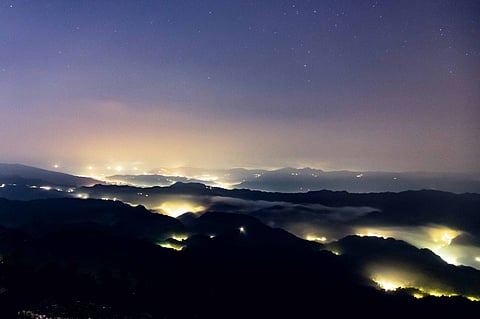 Head to Alishan, Taiwan for some pollution free night skies.