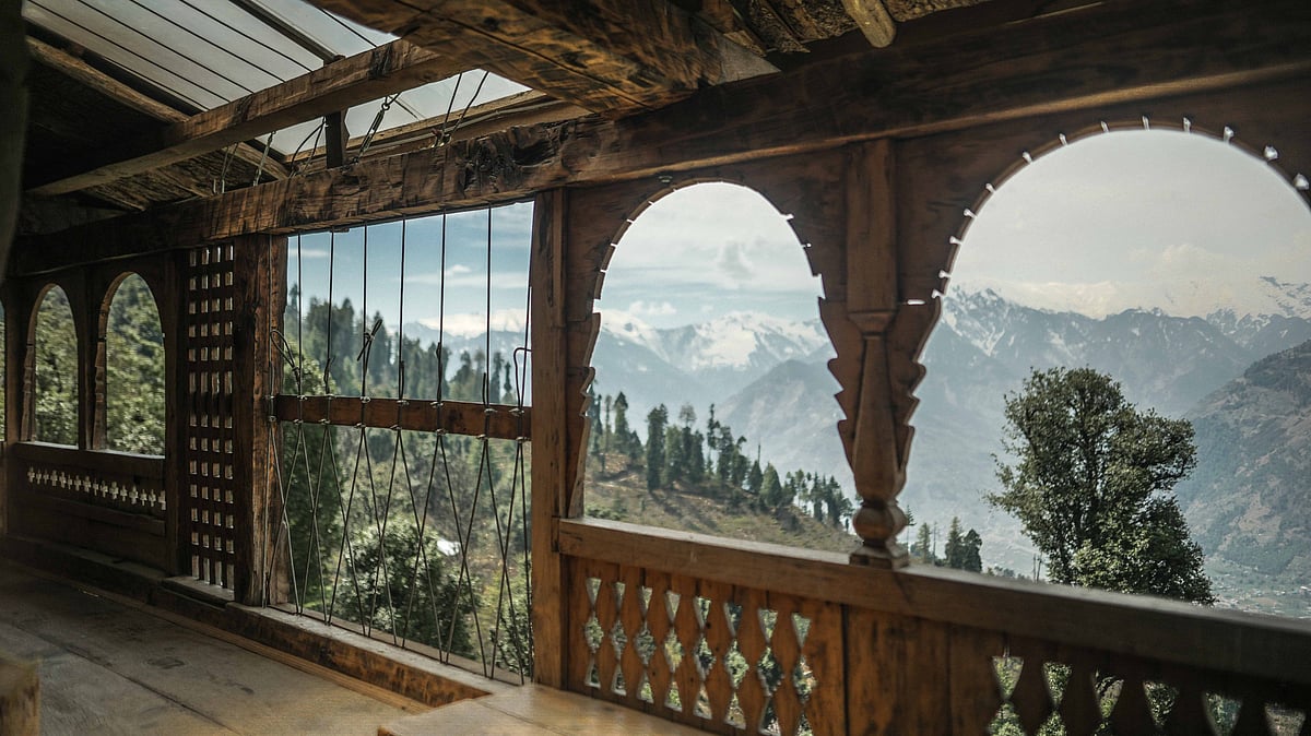 Vijyendra Thakur : View from ART Village Naggar