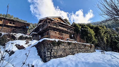 ART Village amidst snow